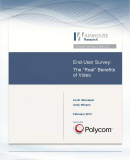End-User Survey: The 'Real' Benefits of Video