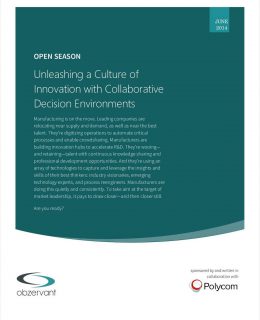 Open Season: Unleashing a Culture of Innovation with Collaborative Decision Environments