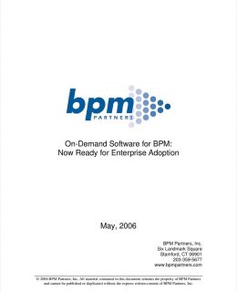 On-Demand Software for BPM: Now Ready for Enterprise Adoption