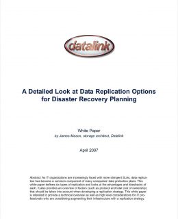 A Detailed Look at Data Replication Options for DR Planning