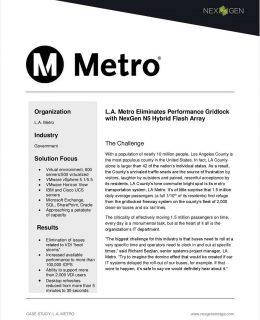 How L.A. Metro Eliminated Performance Gridlock Using Flash Array Storage