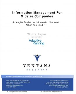 Information Management for Midsize Companies