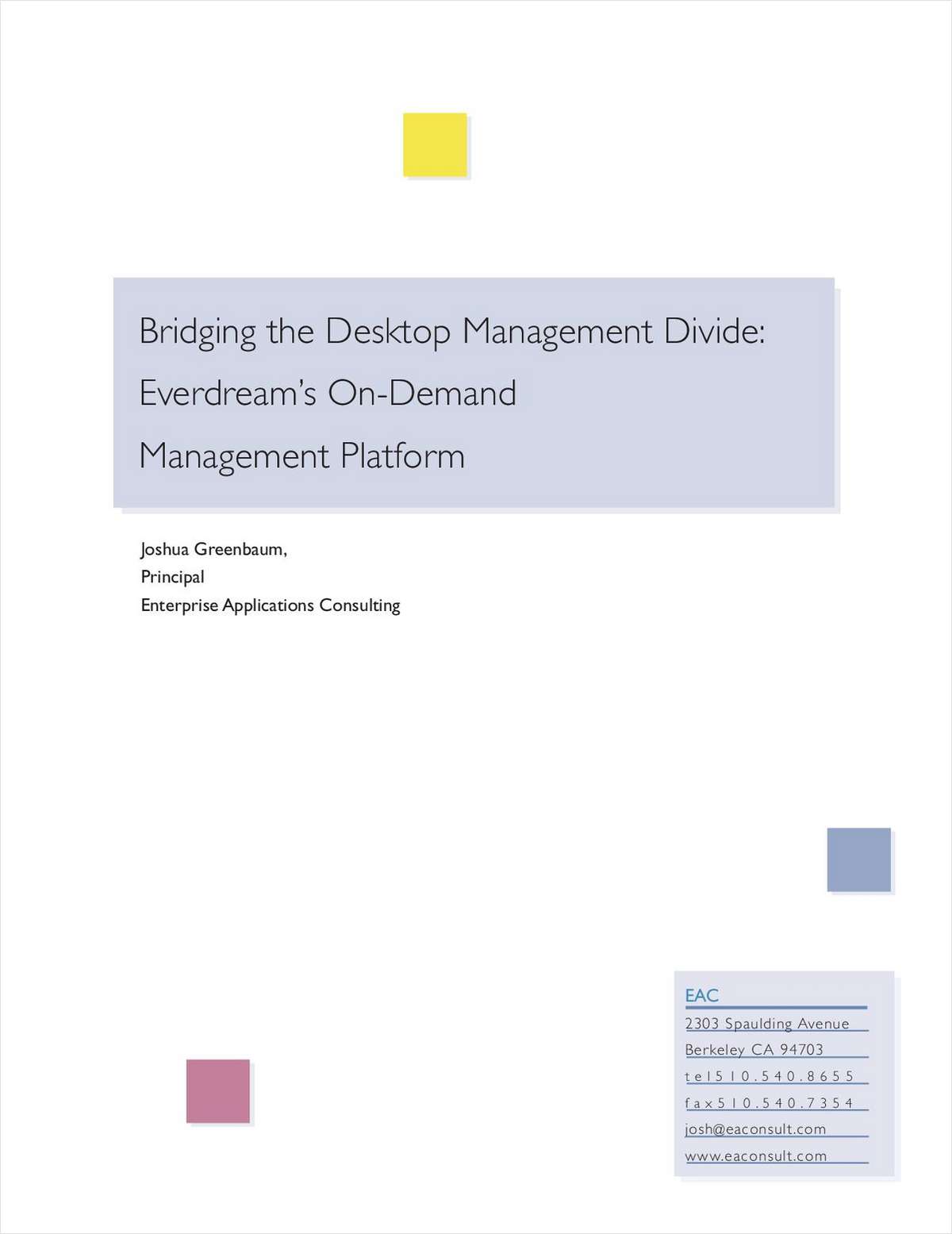 Bridging the Desktop Management Divide