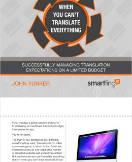 When You Can't Translate Everything: Managing Translation Expectations