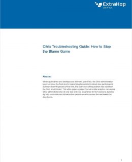 Citrix Troubleshooting Guide: How to Stop the Blame Game