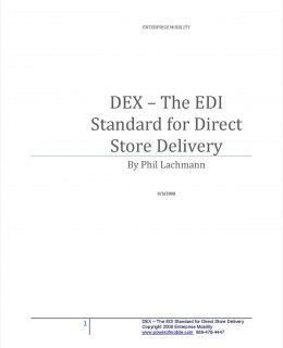 DEX – The EDI Standard for Direct Store Delivery