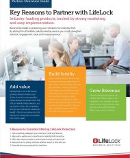 Key Reasons to Partner with LifeLock
