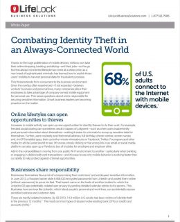 Combating Identity Theft in an Always-Connected World