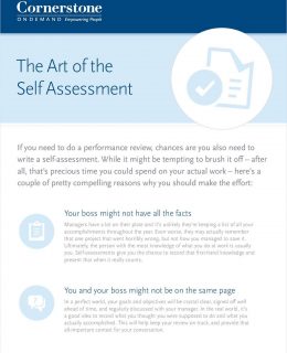 The Art of the Self-Assessment