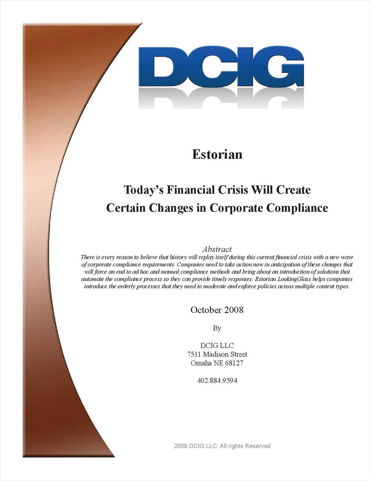 Today's Financial Crisis and the Impact on Corporate Compliance