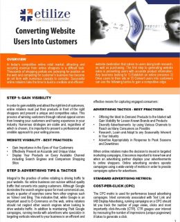 Converting Website Users into Customers