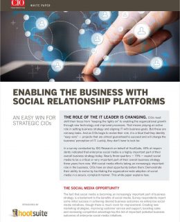 Enabling the Business with Social Relationship Platforms