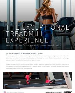 The Exceptional Treadmill Experience that Will Make Members Come Running