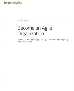 Become an Agile Organization, Starting with the Finance Department