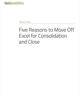 Five Reasons for Moving Off Excel for Consolidation and Close