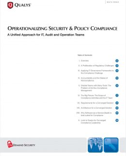 Operationalizing Security & Policy Compliance: A Unified Approach for IT, Audit and Operation Teams