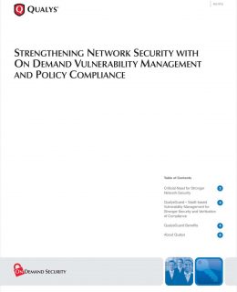 Strengthening Network Security with On Demand Vulnerability Management & Policy Compliance