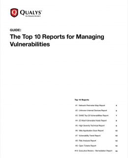The Top 10 Reports for Managing Vulnerabilities