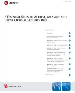 7 Essential Steps to Achieve, Measure and Prove Optimal Security Risk Reduction