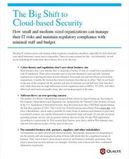 The Big Shift to Cloud-based Security