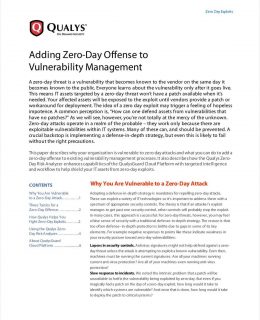 Adding Zero-Day Offense to Vulnerability Management