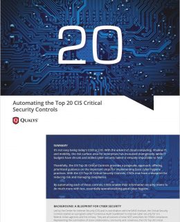 Automating the 20 Critical Security Controls