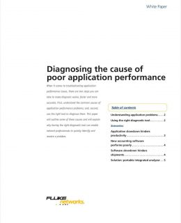 Diagnosing the Cause of Poor Application Performance