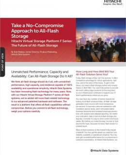 Take A No-Compromise Approach to All-Flash Storage