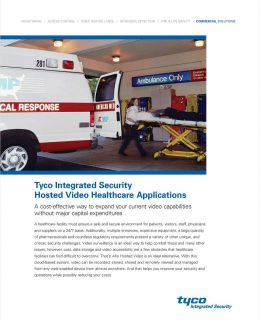 Tyco Integrated Security Hosted Video Healthcare Applications