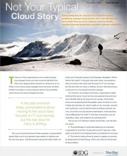 IDG White Paper: Not Your Typical Cloud Story