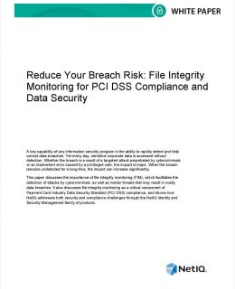Reduce Your Breach Risk with File Integrity Monitoring