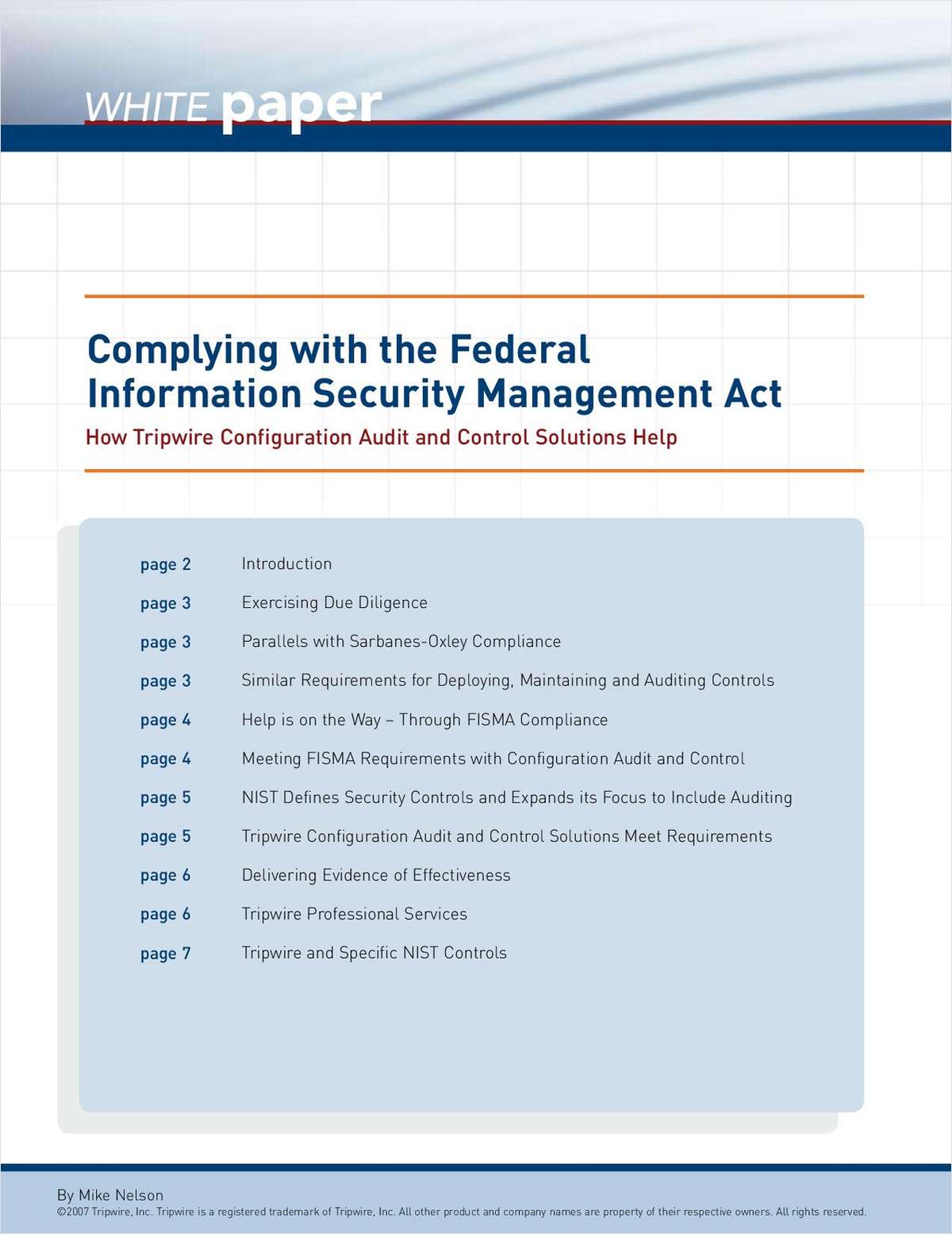 Complying with FISMA