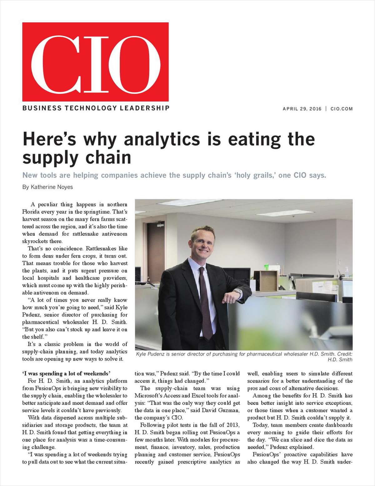 CIO: Here's Why Analytics is Eating the Supply Chain