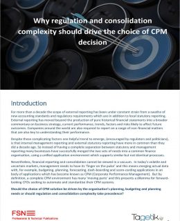 A Look at Regulation and Consolidation Complexity and How it Drives Your CPM Decision