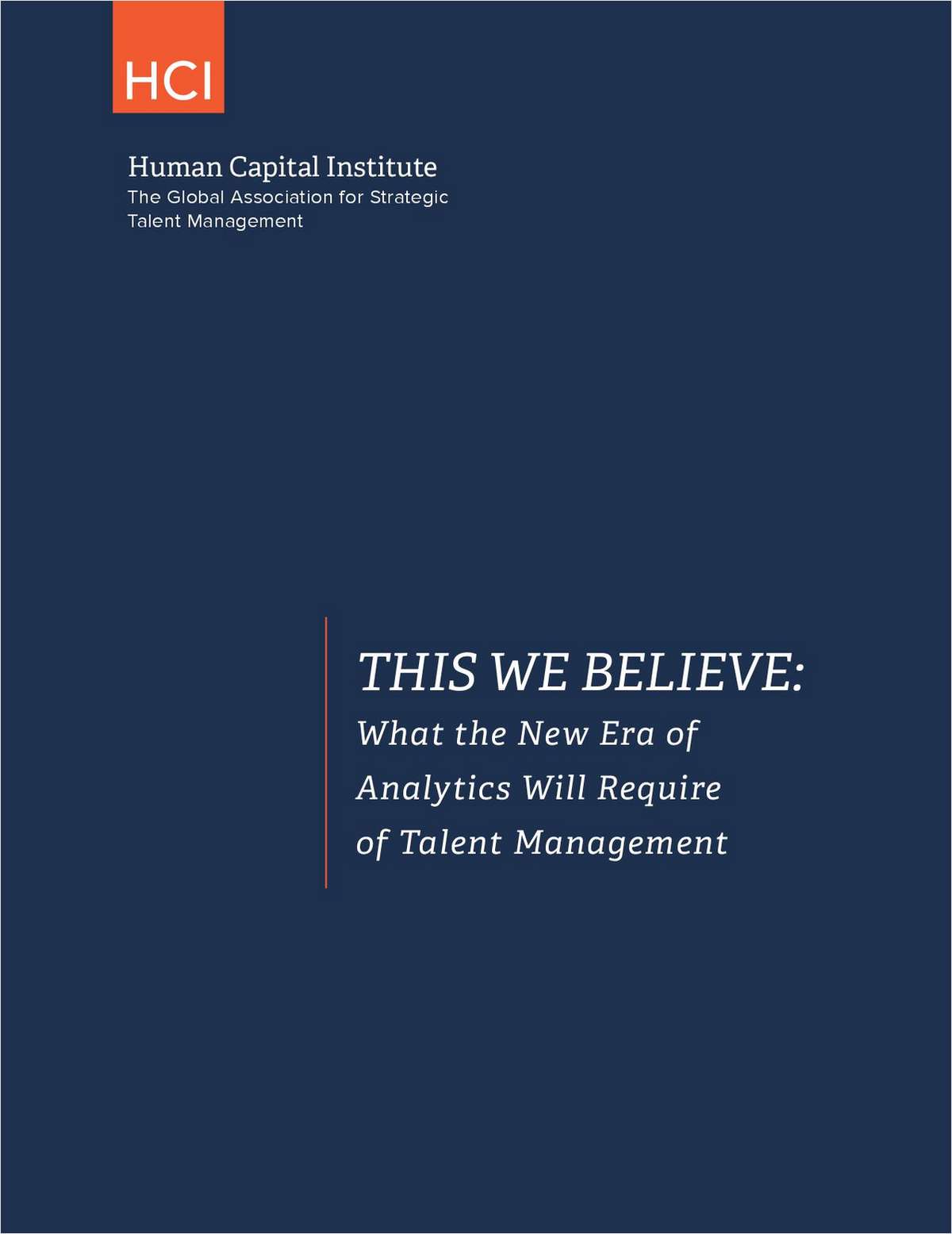 What the New Era of Analytics Will Require of Talent Management
