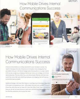 How Mobile Will Drive Internal Communications Success