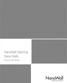 NanaWall Opening Glass Walls: Country Club Venues