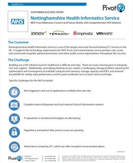 A VDI Infrastructure Case Study: Nottinghamshire Health Informatics Service