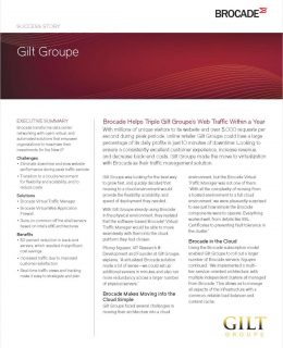 Brocade Helps Triple Gilt Groupe's Web Traffic Within a Year