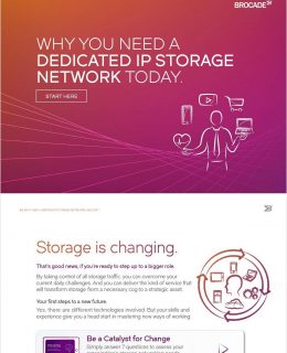 Why You Need a Dedicated IP Storage Network Today
