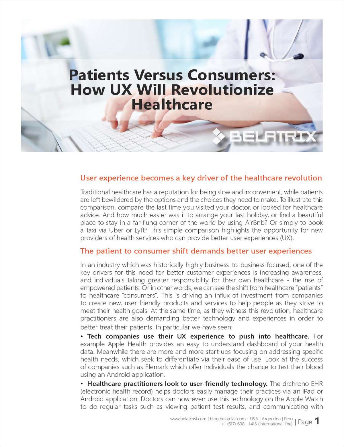 Patients Versus Consumers: How UX Will Revolutionize Healthcare