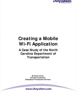 Developing a Mobile Wi-Fi Application - Case Study of the NCDOT
