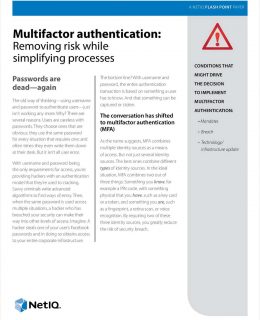 Multifactor Authentication: Removing Risk While Simplifying Processes