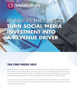 CMOs: Turn Social Media into a Revenue Driver