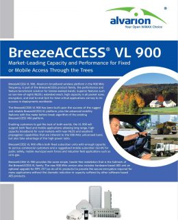 BreezeACCESS® VL 900 - The New Benchmark in 900 MHz