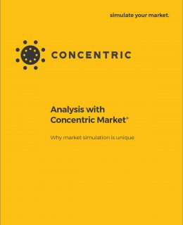 Analysis with Concentric Market: Why Market Simulation is Unique