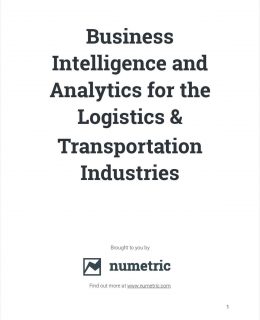 Business Intelligence and Analytics for the Logistics, Transportation, and Supply Chain Industries