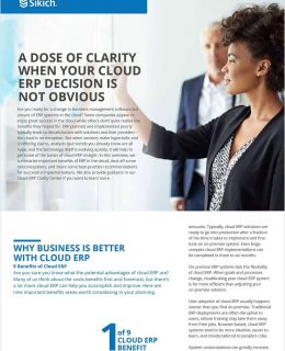 A Dose of Clarity When Your Cloud ERP Decision Is Not Obvious