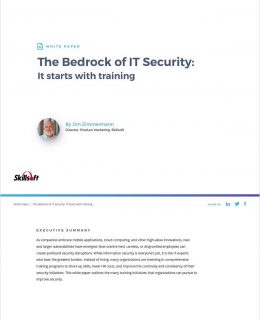 The Bedrock of IT Security: It Starts With Training