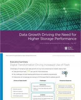 Data Growth Driving the Need for Higher Storage Performance